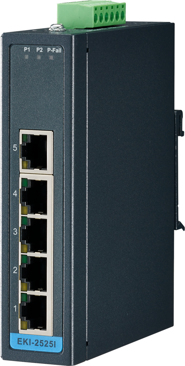 EKI-2525LI | Compact Ethernet switch with 5 ports