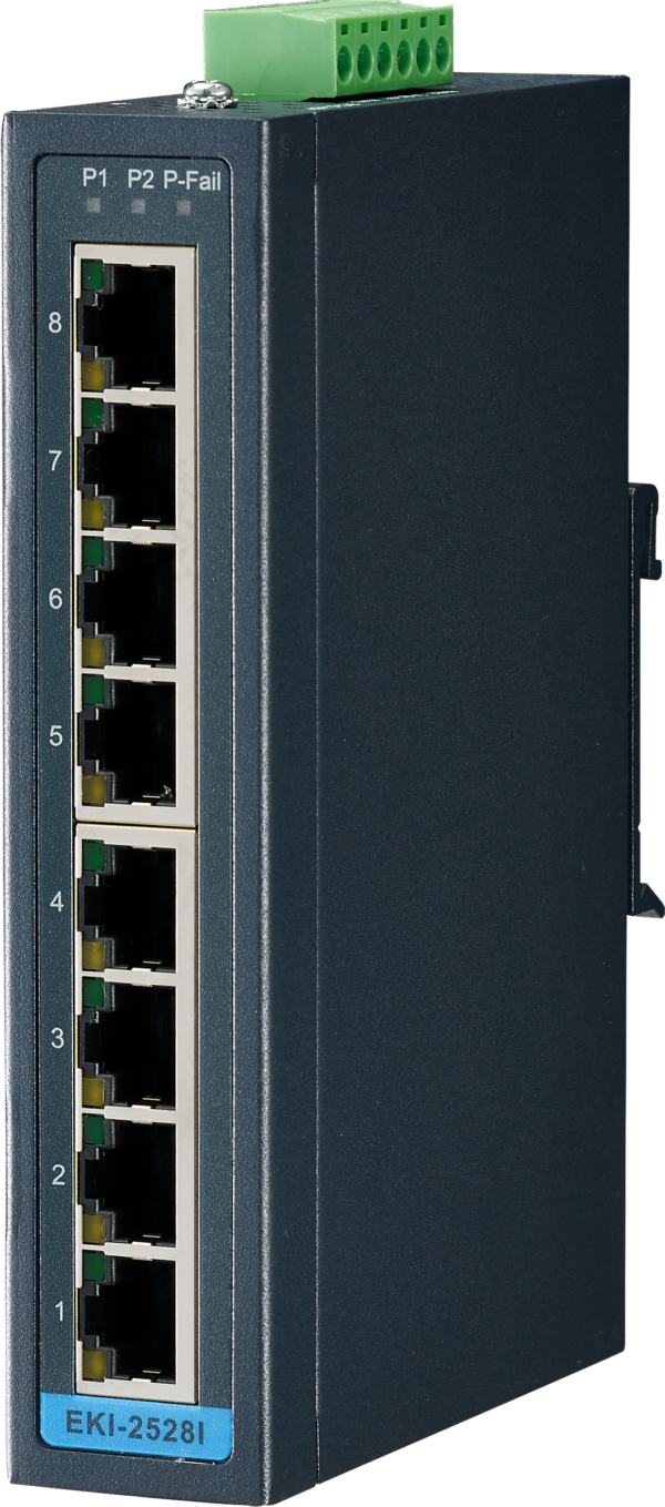 EKI-2528 | Unmanaged Ethernet switch with 8 ports