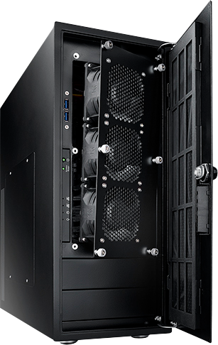 Performance Level - HPC Server Front view, vertical, angled, open