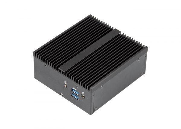 Rückseite des Mini Embedded PC GIGAIPC QBiX-APLA4200H-A1