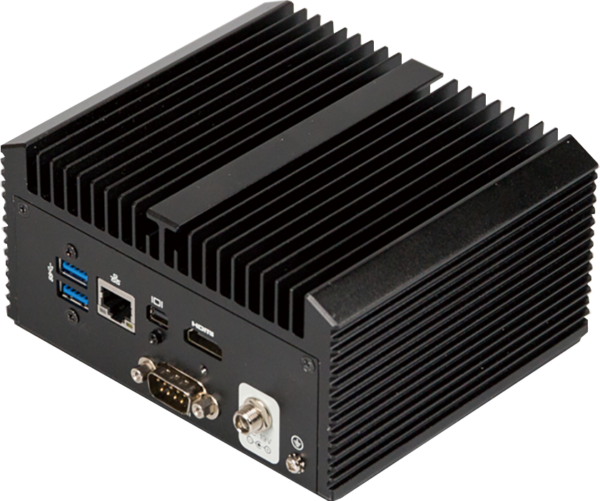 Rückseite des Mini Embedded PC GIGAIPC QBiX-KBLA7100H-A1