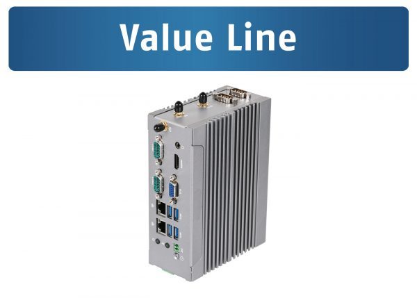 Embedded PC QBiX-Pro-GLKA5005HD-A1 für die Hutschienenmontage