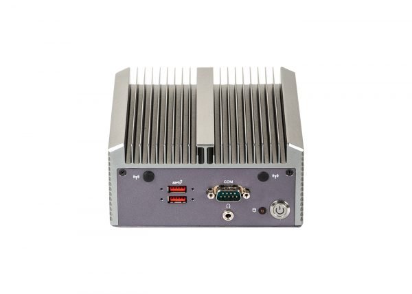 Rückseite des Mini Embedded PC GIGAIPC QBiX-WHLA8145H-A1